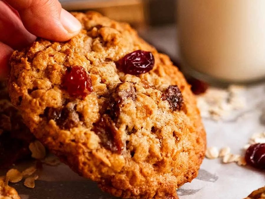 Soft & Chewy Oatmeal Raisin Cookies